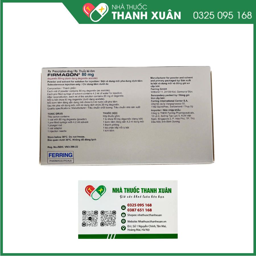 Firmagon 80mg - Thuốc điều trị ung thư tuyến tiền liệt